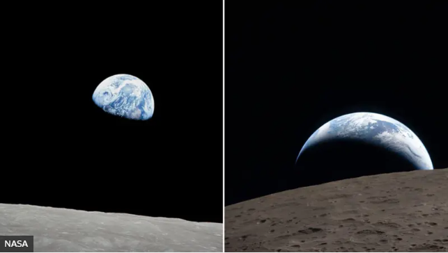 Como a Terra mudou em 58 anos: o que revelam as fotos icônicas das missões Apollo 8 e Artemis 2